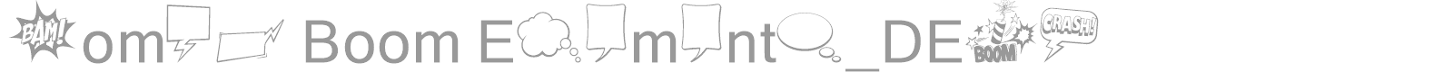Comic Boom Elements font preview